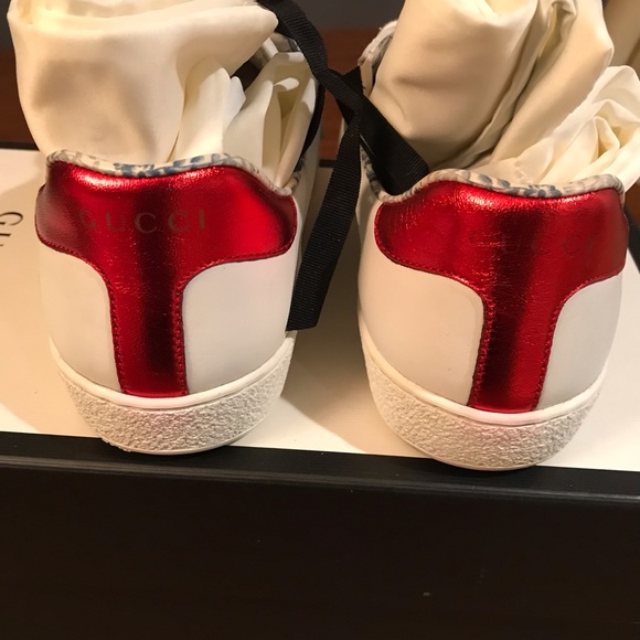 Gucci Ace Sneakers white Authentic US Womens 8 Mens 5.5 - Picture 4 of 9